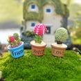 thumbnail image 3 of Mini  Crafts Micro Landscape  Dollhouse Ornaments Home Decor Resin Plants  Flower Miniature Succulent Potted Figurines Cactus Bonsai 1 (1.8X3.4CM), 3 of 8