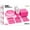 Cerise, variant on Exquisite Easter Disposable Plastic Party Plates and Dinnerware Combo Set 350 Piece