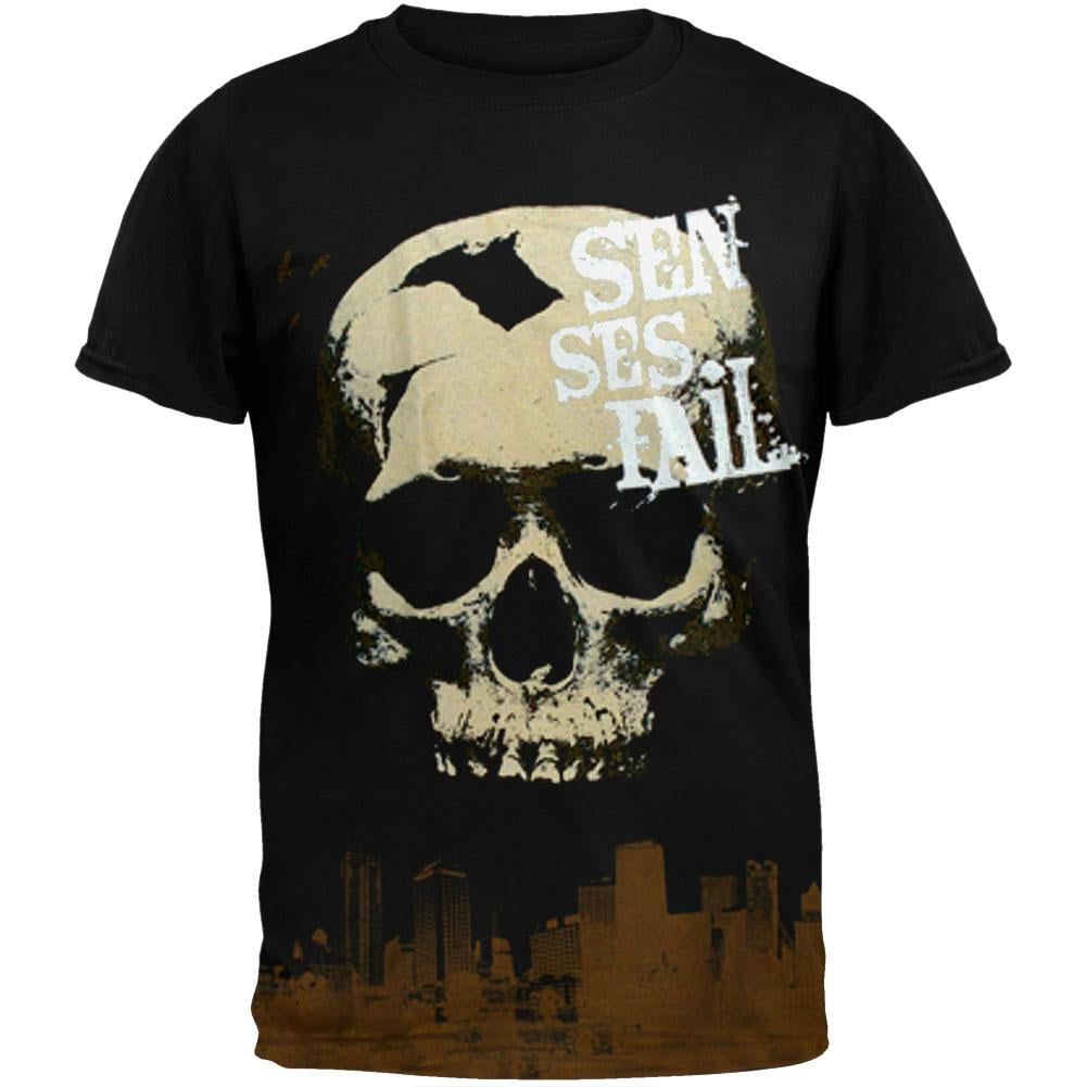 Senses Fail - Senses Fail - Skull City T-Shirt - Small - Walmart.com ...