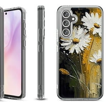 Shockproof Protective Phone Case for Samsung Galaxy A26 5G, by OneToughShield - Abstract Daisy