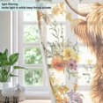 thumbnail image 4 of Yayeee Window Curtains Set of 2 for Living Room Light Filtering 63"x52", Floral Cow, 4 of 7
