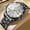 Black White Surface, variant on Quartz watch for men, dual calendar, diamond-shaped case, luminous, waterproof, stylish, high-end quartz watch, trendy men's wristwatch