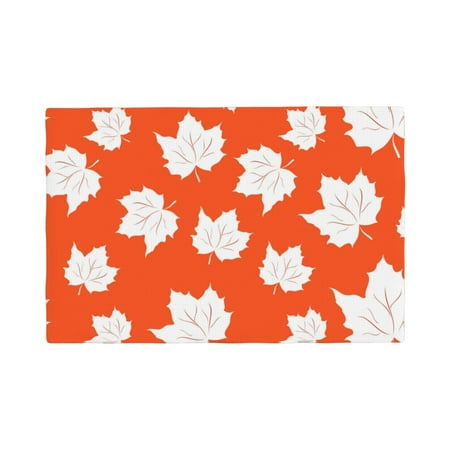 

Placemats Set of 6 Bright Autumn Leaves Charm Place mats for Dining Table Indoor/Outdoor Cute Heat Resistant Washable Table Mats(18 x 12 )