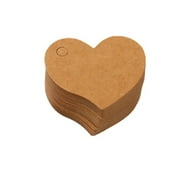 juguse Cards Kraft Paper Heart Shaped Tags Card Love Backdrops Shop Showcase Gift Props Store Supply Custom Valentine Day Brown