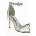 thumbnail image 4 of London Rag Traben Rhinestones Chain Metallic Stiletto Womens Sandals, 4 of 10