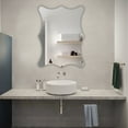 thumbnail image 3 of RADIANCE Goods Verical/Horizontal Hanging Rectangle Shaped Frameless Wall Mirror 32" Height, 3 of 6