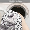 thumbnail image 6 of Monochrome Dog Crate Cover, Illustration of Repeating Blast Forms Zigzags Sun-like Graphic, Easy to Use Pet Kennel Cover for Medium Large Dogs, 35" x 23" x 27", Charcoal Grey Multicolor, by Ambesonne, 6 of 6
