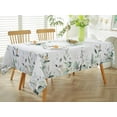 thumbnail image 3 of Spring Summer Tablecloth Rectangle 60 x 84 Inch Eucalyptus Leaf Floral Watercolor Table Cloth, Waterproof Anti Shrink Fabric Table Cover for Dining/Party/Picnic/Indoor/Outdoor, Green, 3 of 6