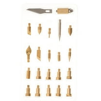 Minkissy Various Shapes Tip Wood Burning Tool Metal 22Pcs