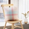 thumbnail image 5 of LALILO Throw Pillow Covers Plaid Tartan Backdrop Beige Blue Cushion Cover 18" x 18", 1251 Pack, 5 of 6