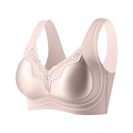 Women s Solid Color Lace Patchwork Push-Up Bra with Breathable Fabric