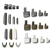 Rhewides 24 Sets Zipper Sliders Metal Zipper Bottom Sliders Retainer Insertion Pin Zipper Stoppers Repair DIY Sewing Replacements Mixed