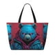 thumbnail image 2 of Fotbe Neon Cyberpunk Blue Bear Bolsa de Viaje para Playa - Resistente al Agua, Bolsa Tote de Gran Capacidad y Ligera con 7 Bolsillos para Mujeres y Hombres, 2 of 7
