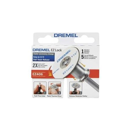 Dremel 8240 12V Cordless Rotary Tool Kit with Variable Speed and Comfort  Grip & EZ406-02 Fiberglass Reinforced Cutting Discs and Mandrel