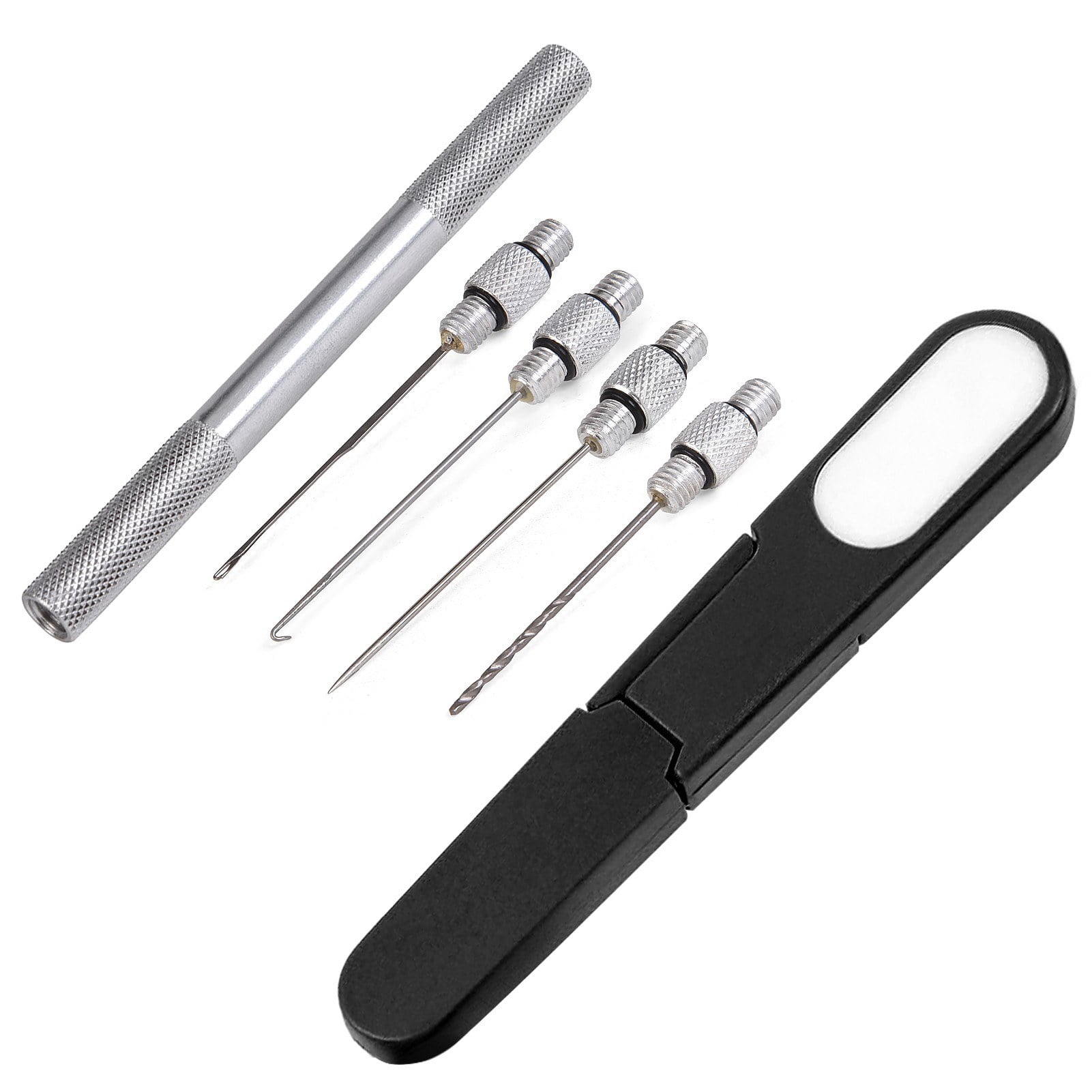 Carp Fishing Rig Bait Needle Tool Set with Scissors and Drill