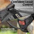 thumbnail image 5 of Ubiuo Tactical Dog Harness And 4ft Bungee Leash, Military Dog Harness Set For Large Medium Dogs, Hunting, Training - -, 5 of 5