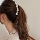 thumbnail image 5 of Pinza de pelo de plátano de pera, pinzas de plátano de perla para el cabello, cola de caballo de plátano de pera, pinza de pelo, pasadores para mujer deporte cara de yoga TUNC Sencillez, 5 of 5