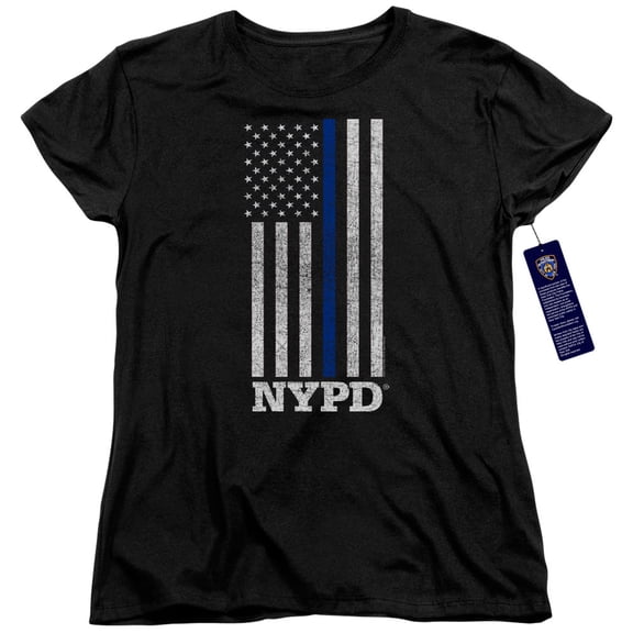 New York City Thin Blue Line Women's T-Shirt Black