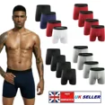 thumbnail image 3 of Men Long Leg Boxer Cotton Soft Underwear Briefs Trunks Breathable Open Fly Pouch, 3 of 4