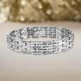 thumbnail image 3 of Natalia Drake 1 Cttw Diamond Panther Link Bracelet for Women in Rhodium Plated Brass (Color H-I / Clarity I1-I2), 3 of 4