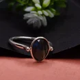 thumbnail image 5 of SATYAVIE JEWELLERY 925 Sterling Silver Rings, Handamde Silver Double Sided Ring, Reversible Flip Ring, Labradorite Gemstone Ring, 5 of 8