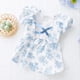 thumbnail image 2 of Ropa azul sin espalda para mascotas, vestido de estilo japonés, falda de gasa para cachorro, Yorkshire, niña pequeña, vestido de princesa para Chihuahua, hoja de verano, 2 of 4