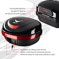 thumbnail image 3 of AHR 35L Motorcycle Tour Tail Box Scooter Trunk Storage Lock Carrier Case for Helmet, 3 of 9