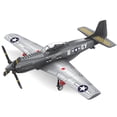 thumbnail image 2 of Apostrophe Games WW2 P-51 Mustang Fighter Plane Building Block Set – 258 -Pcs Building Toys Set – Plane Toy for Kids Older Than 10 and Adults – Compatible with All Building Bricks, 2 of 4