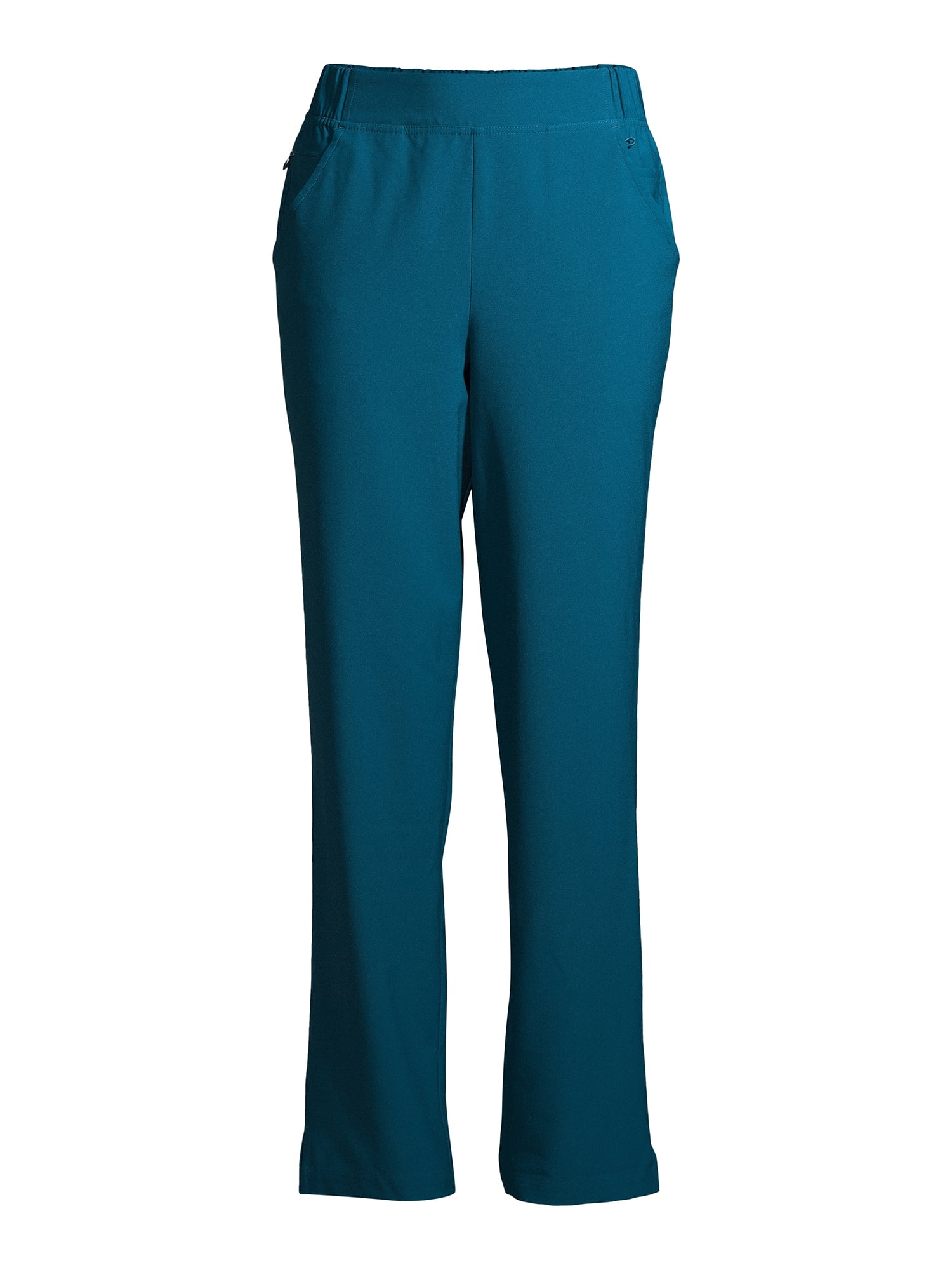 ClimateRight by Cuddl Duds Modern Fit Straight-Leg Flat Front Scrub Pant (Women's Petite), 1 Count, 1 Pack