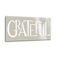 thumbnail image 2 of Grateful Soft Sage White 16 x 8 Glass Wall Hanging Sign, 2 of 4