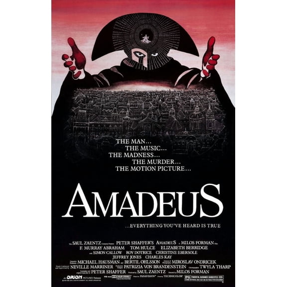 Best Posters Amadeus Movie Poster 11Inx17In Wall Art 11x17 Color Category: Multi, Unframed, Ages: Adults