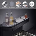 thumbnail image 4 of Casewin Kitchen Shelf for Stove,Magnetic Shelf for Kitchen Stove with Easy Installation,Metal Black Kitchen Storage Organization for Stovetop- 30" Length, 4 of 6
