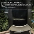 thumbnail image 4 of 18 in. Vertical Smoker Heavy-Duty Charcoal Smoker in Black with 1 Access Door, 4 of 7