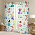 thumbnail image 2 of Manfei Cartoon Princess Girls Curtains Pack of 2 (42x84 Each),Cute Magical Castle Curtains Blackout,Cartoon Girly Rainbow Bedroom Curtains For Kids,Super Cozy Room Decor, 2 of 6