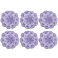thumbnail image 2 of Dream Lifestyle 6pcs Doilies, Crochet Cotton Lace Table Placemats Doilies, Handmade Round Crochet Doilies Hook Flower Hollow Decorative Cushion Plate Pad Insulation Dining Table Mats 8inch, 2 of 8