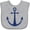 AC-Heather Grey, variant on Inktastic Anchor Nautical Boys or Girls Baby Bib