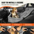 thumbnail image 4 of VEVOR Dog Car Seat, Dog Booster Seat for Car with A Storage Pocket, Clip-On Safety Leash, Sponge and PP Cotton Filling, Dog Car Bed for Small & Medium Dog up to 40lbs, Gray, 4 of 9