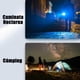 thumbnail image 4 of Linterna solar recargable de 4 Leds + COB 7701-B, 4 of 8