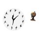 thumbnail image 5 of Reloj de pared,Reloj de pared con bailarina,reloj decorativo colgante.,Figura de escritorio,Reloj de mesa con forma de globo terráqueo para decoración de oficina y hogar,Reloj de escritorio, 5 of 8
