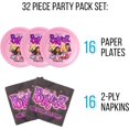 thumbnail image 2 of Bratz Airbrush Group 32ct Paper Napkin and Plate Party Pack, 2 of 6