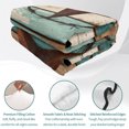 thumbnail image 4 of Full Quilt Set 78''x90'', Texas Star Vintage Lightweight Bedspread Coverlet Set with 2 Pillow Shams, Country Teal Brown Farmhouse Wooden Breathable All Season Quilt Bedding for Bedroom/Guest Room, 4 of 9