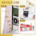 thumbnail image 4 of Clips Métalliques Creux Clips Utilitaires Multi-Usages, 100 Pcs, 4 of 5