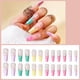 thumbnail image 3 of Uñas postizas, uñas postizas a presión, cobertura total, uñas tipo ataúd para mujeres y niñas (3 cajas, 24 piezas cada una) 1096, 3 of 6
