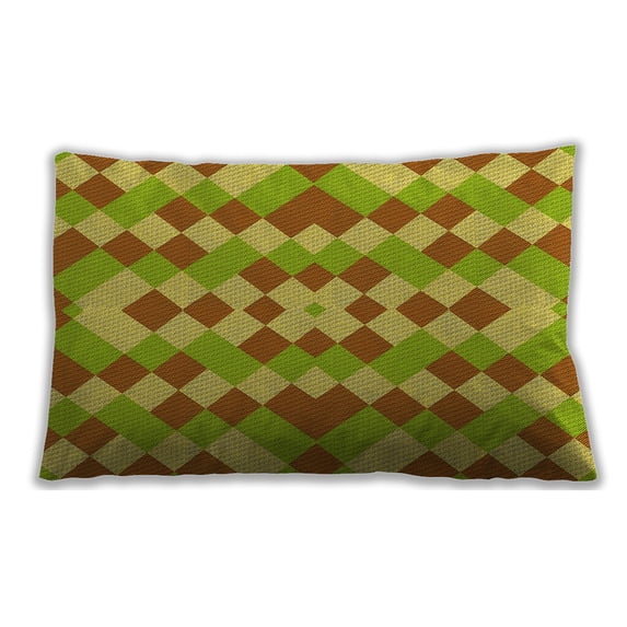 Ahgly Company Outdoor Rectangular Contemporary Lumbar Throw Pillow, 13 inch by 19 inch