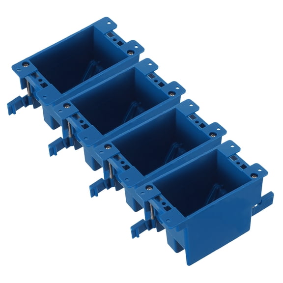 OFFIGAM 4Pcs Flame Retardant PVC Recessed Outlet Box for Home Wall Wiring