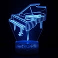 thumbnail image 1 of Pianos con luz nocturna LED 3D que cambian de color para niños con 5 V, 1 of 1