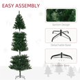 thumbnail image 3 of Demi Bonn 8ft Unlit Artificial Christmas Tree with Realistic Branch Tips for Indoors Holiday Decoration, High-Quality Branches for a Natural Look, Green, 3 of 7