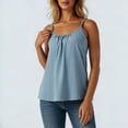 thumbnail image 6 of Noric Women's Ruched Front Spaghetti Strap Crop Tank Top Casual Summer Tank for Beach Daily Layering Cami Tank​, 6 of 7