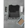 thumbnail image 3 of I Wear This Shirt Periodically Men T-Shirt, Male Large, 3 of 4