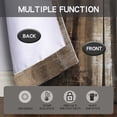 thumbnail image 2 of Xsinufn Modern Indoor Abstract Brown Kitchen Curtains, 36" x 26" (3 Panels), 2 of 5